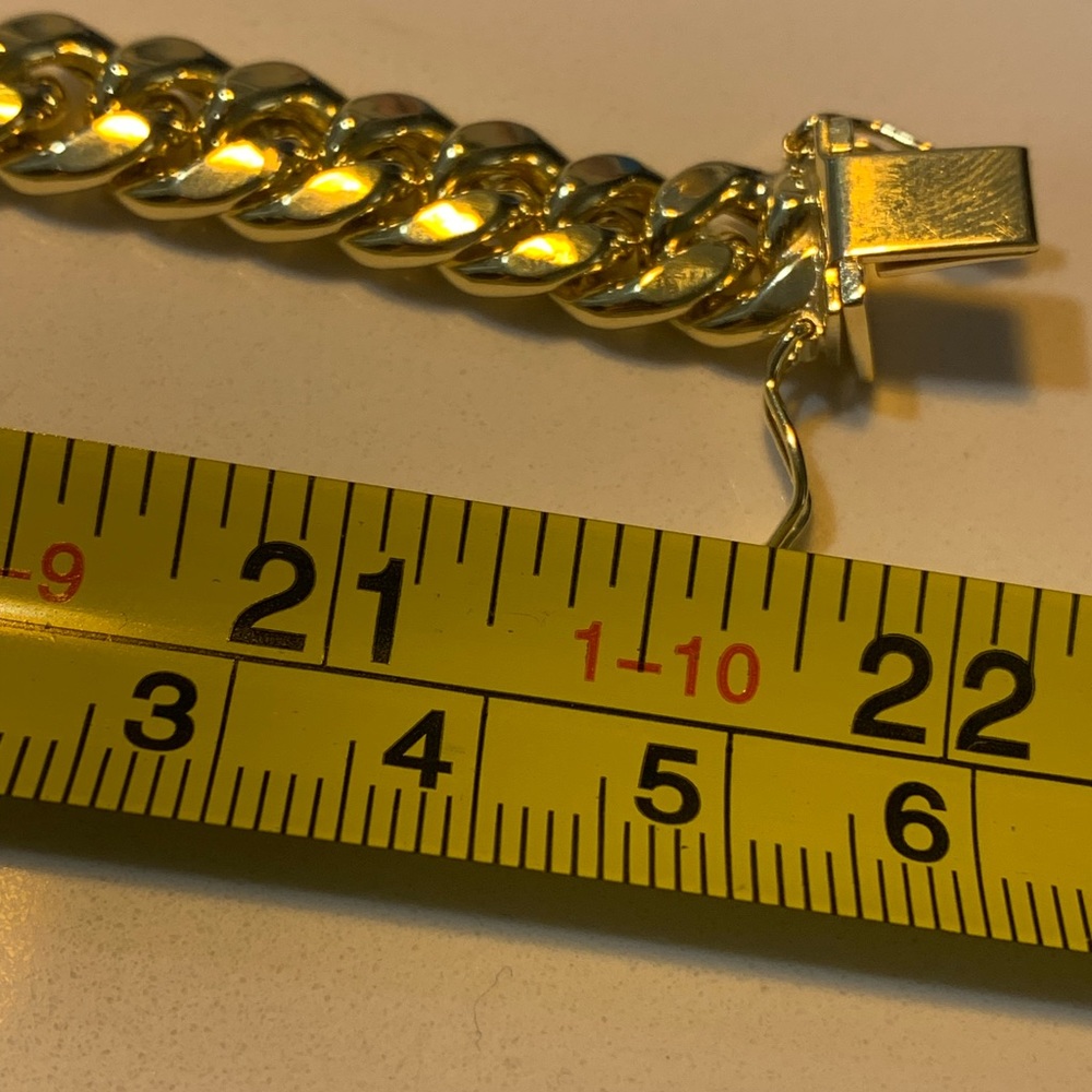 SOLD 22 inch 10k gold Miami Cuban Link 45 Gram Chain Necklace - Picture 2 of 4